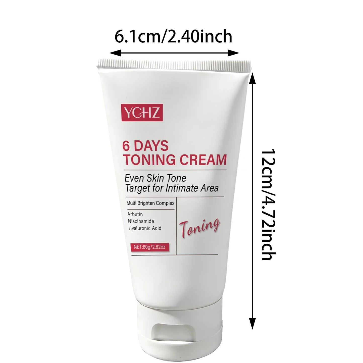 YCHZ Skin Brightening Cream – Body, Face & Intimate Areas 80g