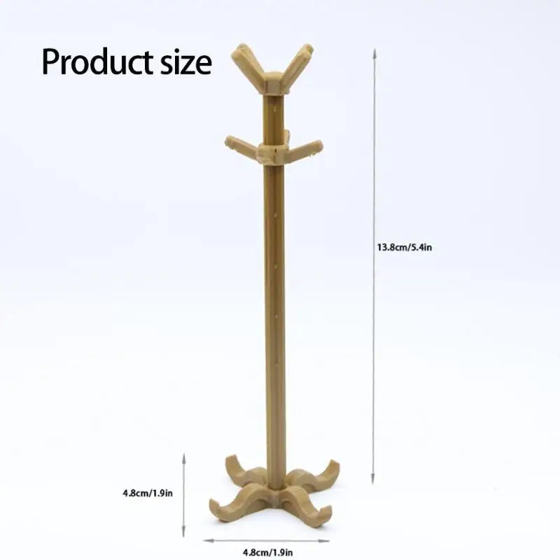 1/12 Scale Miniature Coat Stand | Doll House Clothing Rack