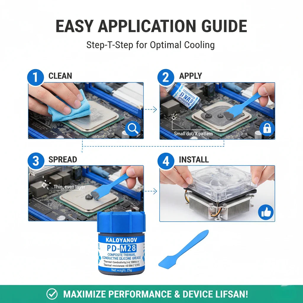25g CPU GPU Thermal Paste – High Conductivity Compound & Scraper
