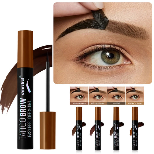 Peel Off Eyebrow Gel Tint 1PC Semi Permanent Waterproof Brow Tattoo Transfer Proof Long Lasting For Fuller Defined Brows Peaceful Pleasures Health and Wellness