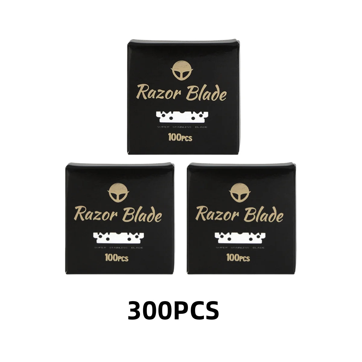 100Pcs Stainless Steel Razor Blades, Safety Replacement Shaving Blades For Men Shaver, Barber Salon Cutting Tool Accessories Peaceful Pleasures Health and Wellness 300PCS