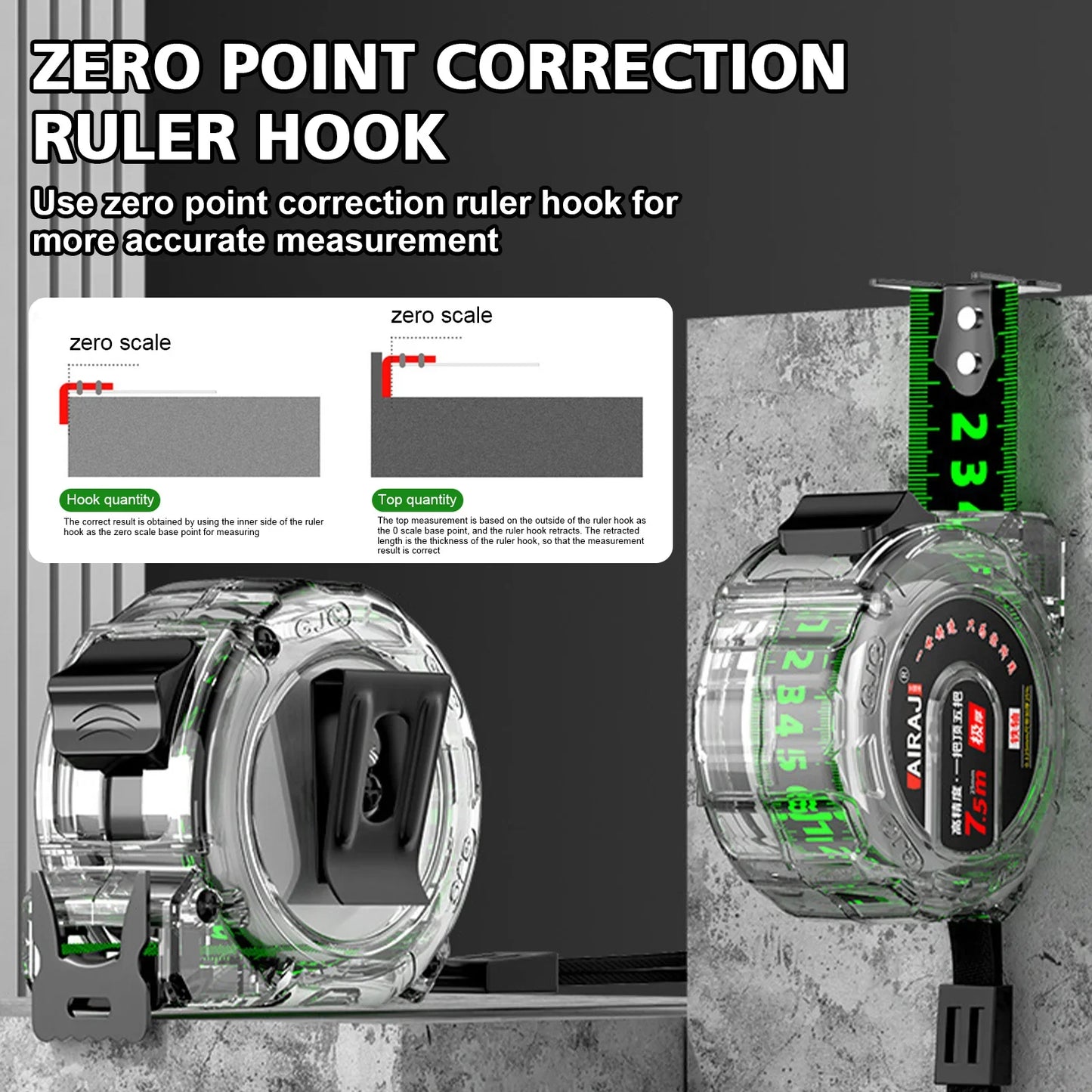 10M Self-Locking Tape Measure – Precision, Drop-Proof