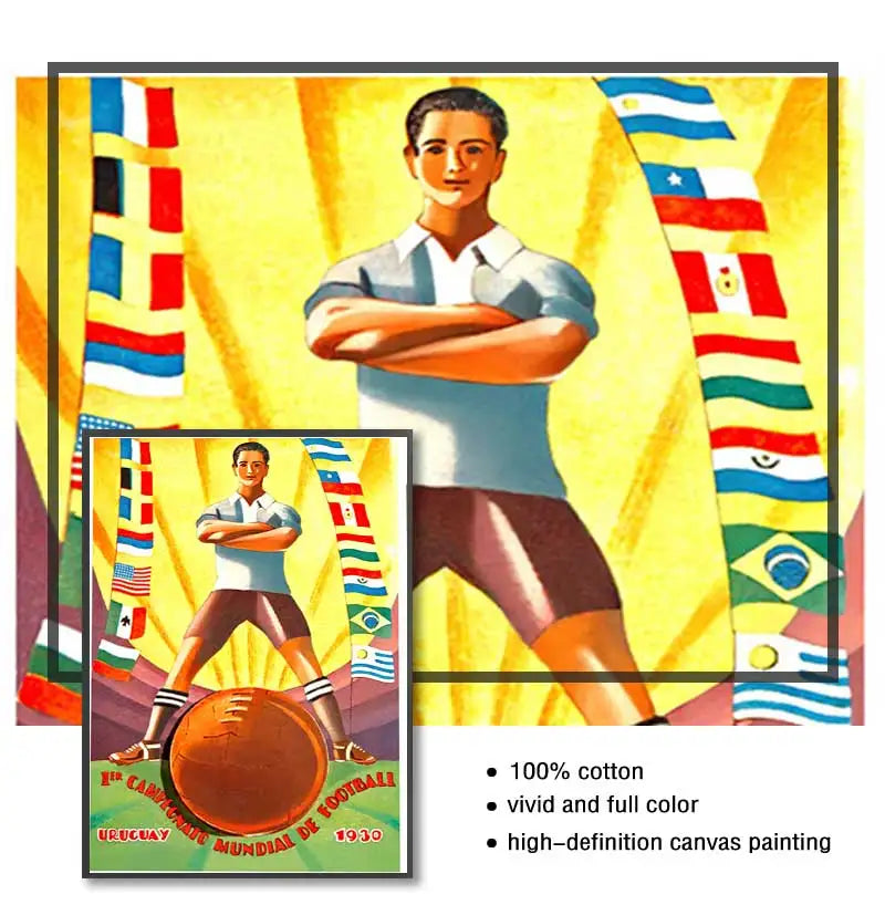 Retro Sports Poster Vintage Travel Wall Art Print Boxing Rugby Football Basketball Canvas Painting Pictures for Home Decoration Peaceful Pleasures Health and Wellness