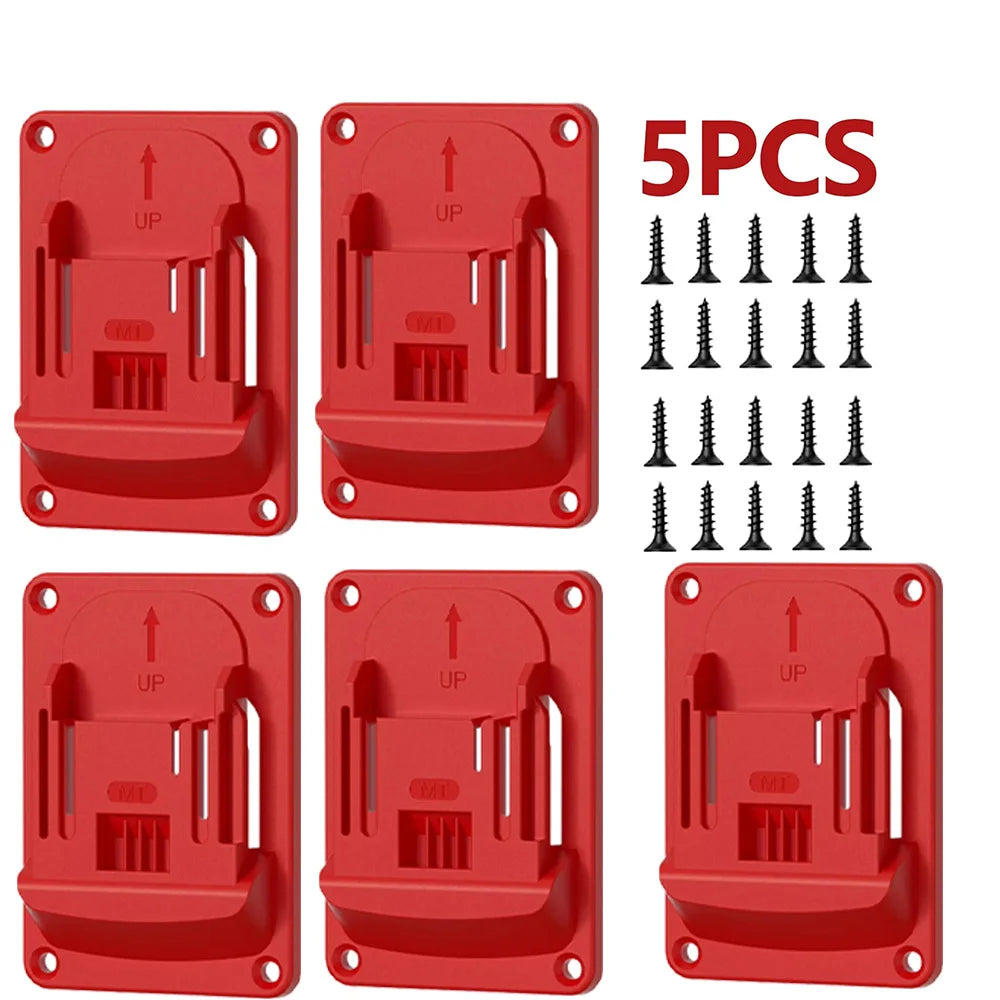 Makita 18V Wall Mount Drill Holder & Battery Bracket | 1/3/5 Pcs