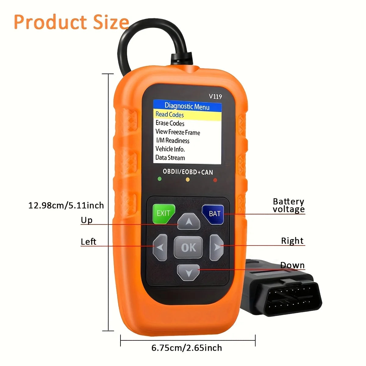 Professional Obd2 Scanner, Operated Via Usb, Provides Real-Time Diagnostic Data for Monitoring a Wide Range of Vehicle Engine Indicators, Without the Need for Batteries. Peaceful Pleasures Health and Wellness
