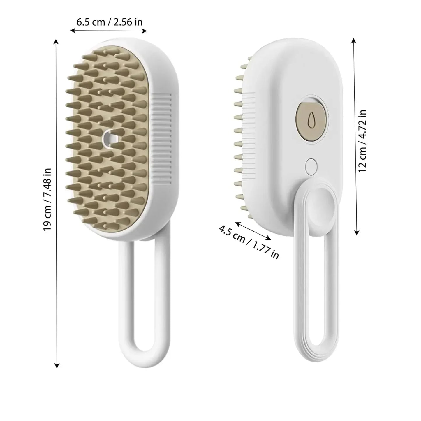 Electric Steam Spray Grooming Brush for Dogs & Cats
