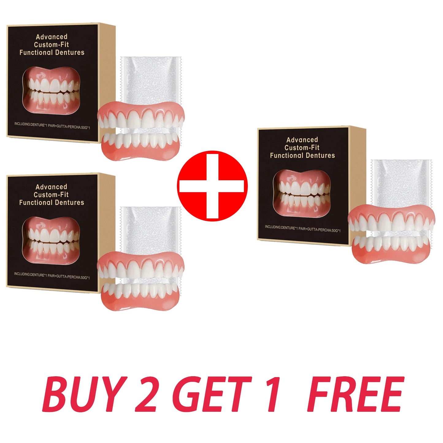 Denture Modification Kit | Fill Tooth Gaps & Fake Teeth Set Denture Modification Kit Peaceful Pleasures Health and Wellness BUY 2 GET 1 FREE