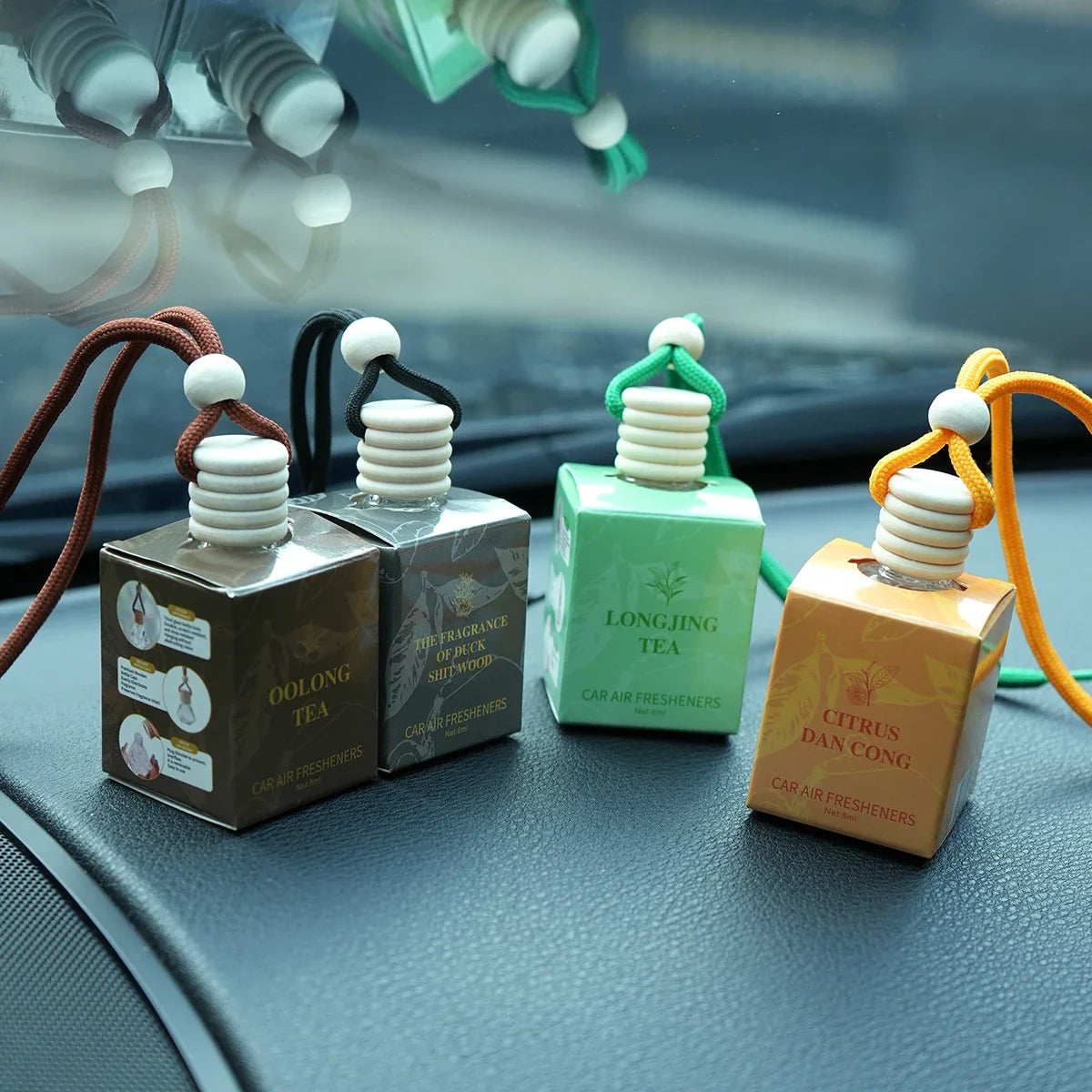 FORMBO Tea Car Air Freshener – Alcohol-Free Hanging Diffuser