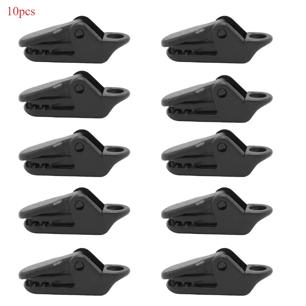 10/20/30Pcs Plastic Tent Tarp Clips Heavy Duty Lock Grip Clamps Canvas Tighten Tools Awning Tarp fixed Clips for Outdoor Camping Peaceful Pleasures Health and Wellness 10pcs