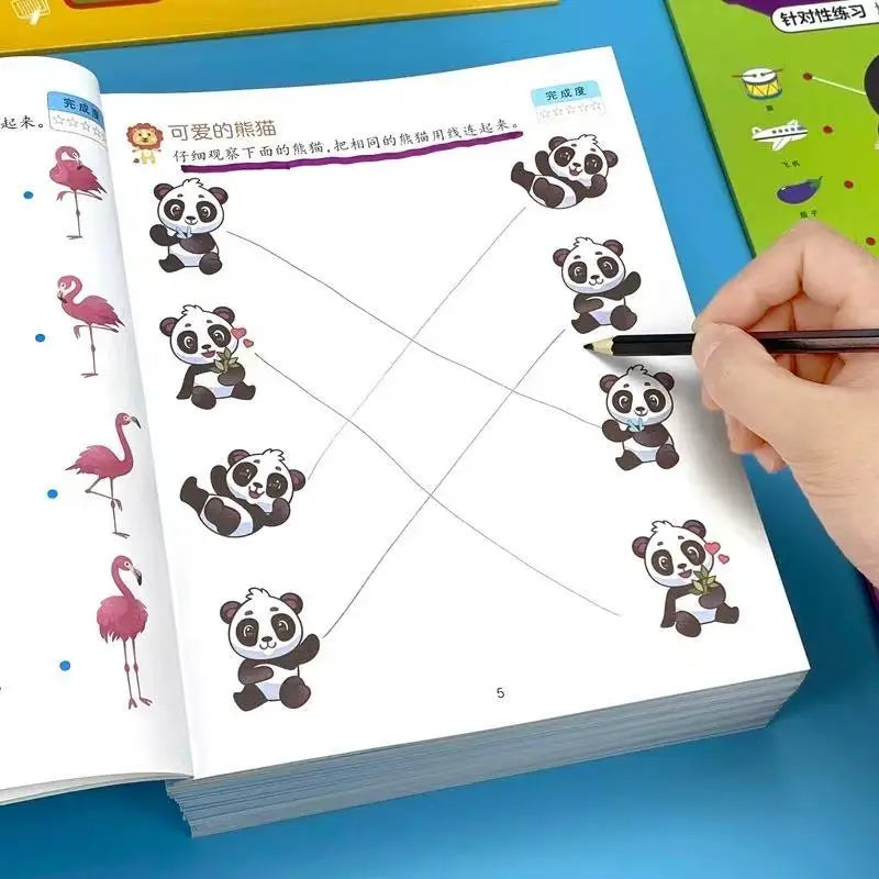 46 Pages Find Same Objects Math&logic Workbook Preschool&