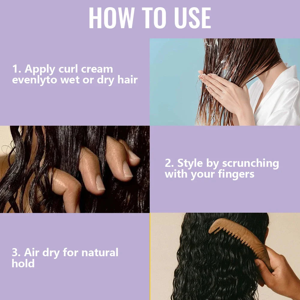 Coconut Argan Oil Curl Defining Cream | Hydrating Styler 100ml