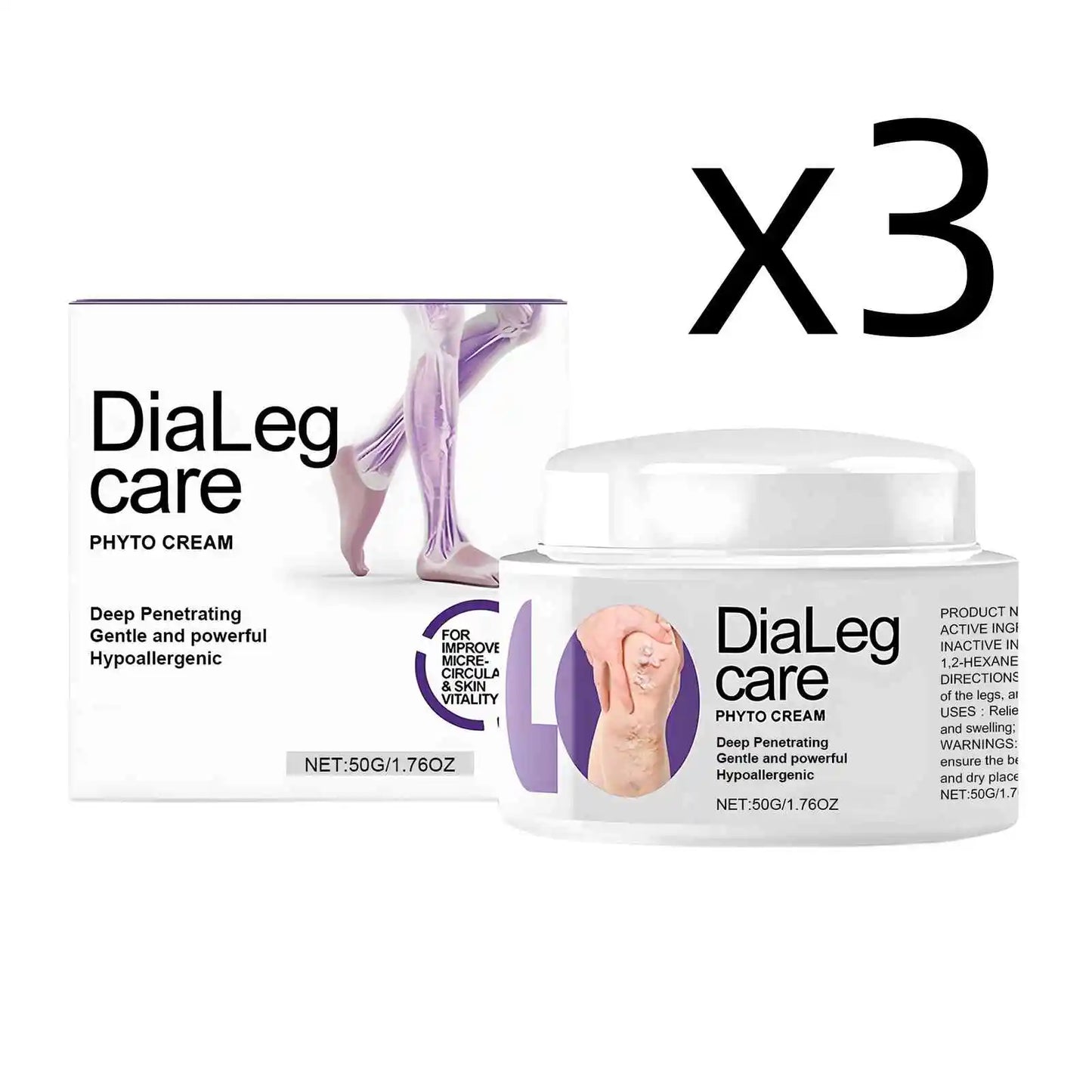 Varicose Vein Treatment Cream Relieve Leg Fatigue Reduce Phlebitis Promote Circulations Blood Repair Barriers Body Care Cream Peaceful Pleasures Health and Wellness 3x50g 50g