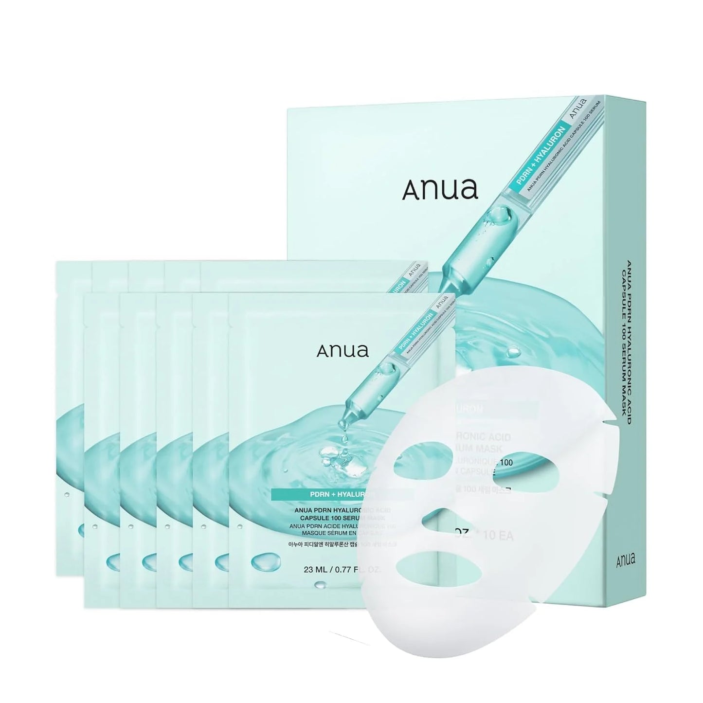 Anua PDRN Hyaluronic Acid Serum Mask – K-Beauty 10 Sheets