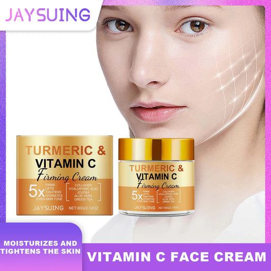 Jaysuing Turmeric Vitamin C Face Cream | Brighten & Firm Skin Brightening Face Cream Peaceful Pleasures Health and Wellness