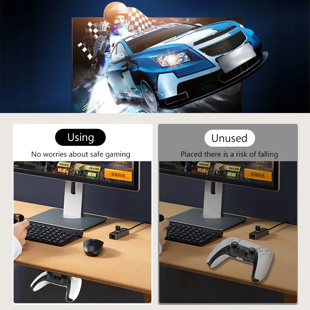 Portable Game Controller Hanging Storage Rack Handle Gamepad Bracket Console Holder Stand For Playstation PS5/4 Game Accessories Peaceful Pleasures Health and Wellness