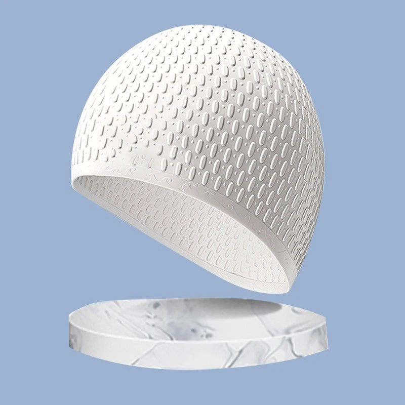 Silicone Bubble Swimming Cap – Waterproof & Ear Protection