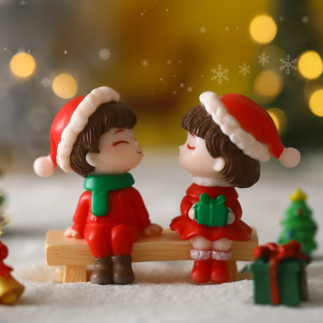 Mini Christmas Couple Dolls | Desktop Ornaments 1–20 Pairs