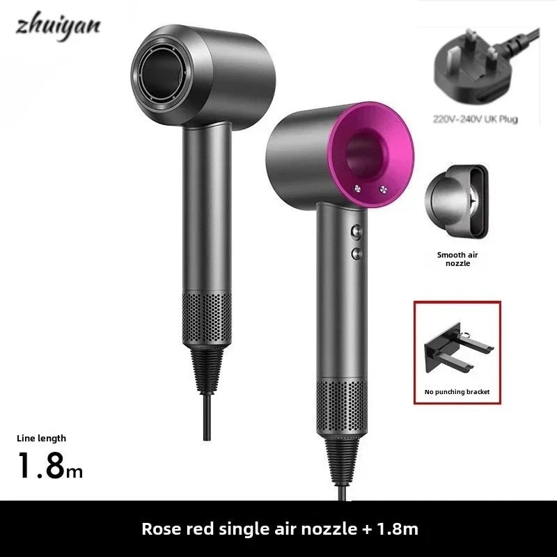 Bladeless Wall-Mount Negative Ion Hair Dryer 1600W Salon