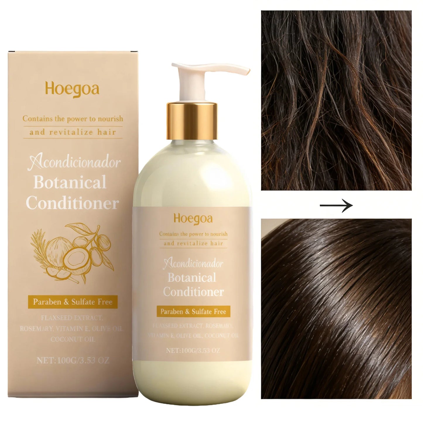 HOEGOA Hair Conditioner Vitamin E & Aloe Vera – Repair & Smooth