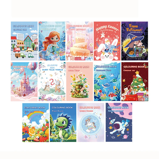 12 Page Student Halloween Coloring Book Christmas Painting Birthday Peaceful Pleasures Health and Wellness