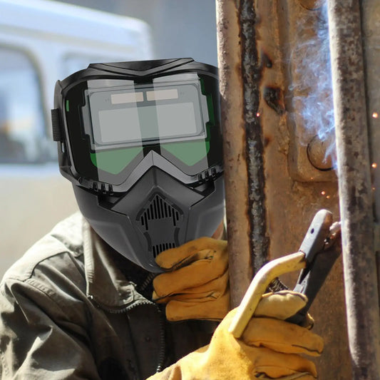 Auto Darkening Welding Helmet | Detachable Antiglare Welder Mask Welding Helmet Peaceful Pleasures Health and Wellness