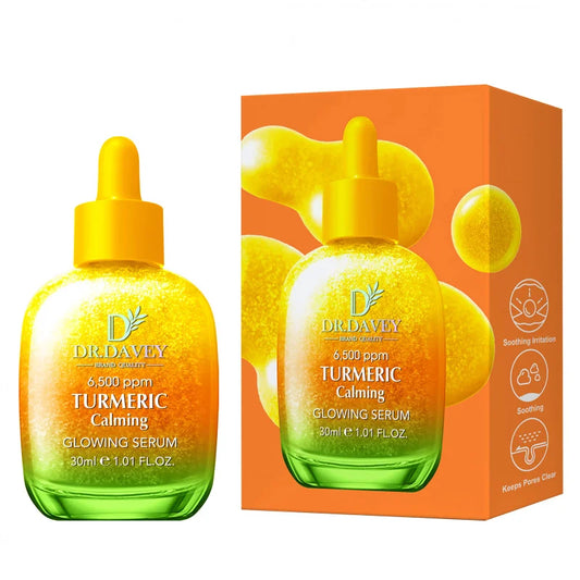 30ml DR.DAVEY Turmeric Calming Glowing Serum Four Seasons Skincare Moisturizing Facial Care Suitable for Men and Women Portable Peaceful Pleasures Health and Wellness