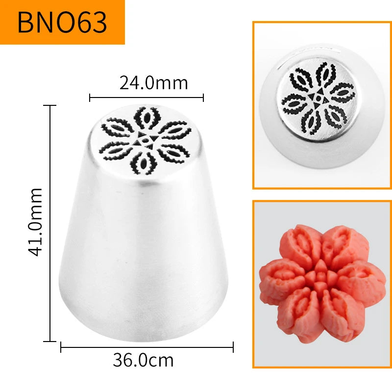 Russian Piping Nozzle Tips – Cake & Cupcake Decorating Set Cake Decorating Tips Peaceful Pleasures Health and Wellness style 9