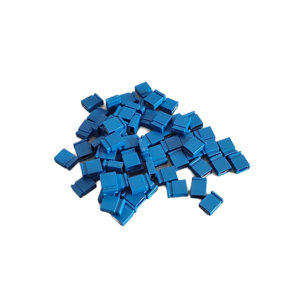 100PCS Closed Jumper Shorted Cap & Headers & Wire Housings 2.54MM Shunt Red Black Yellow White Green Blue Peaceful Pleasures Health and Wellness Blue