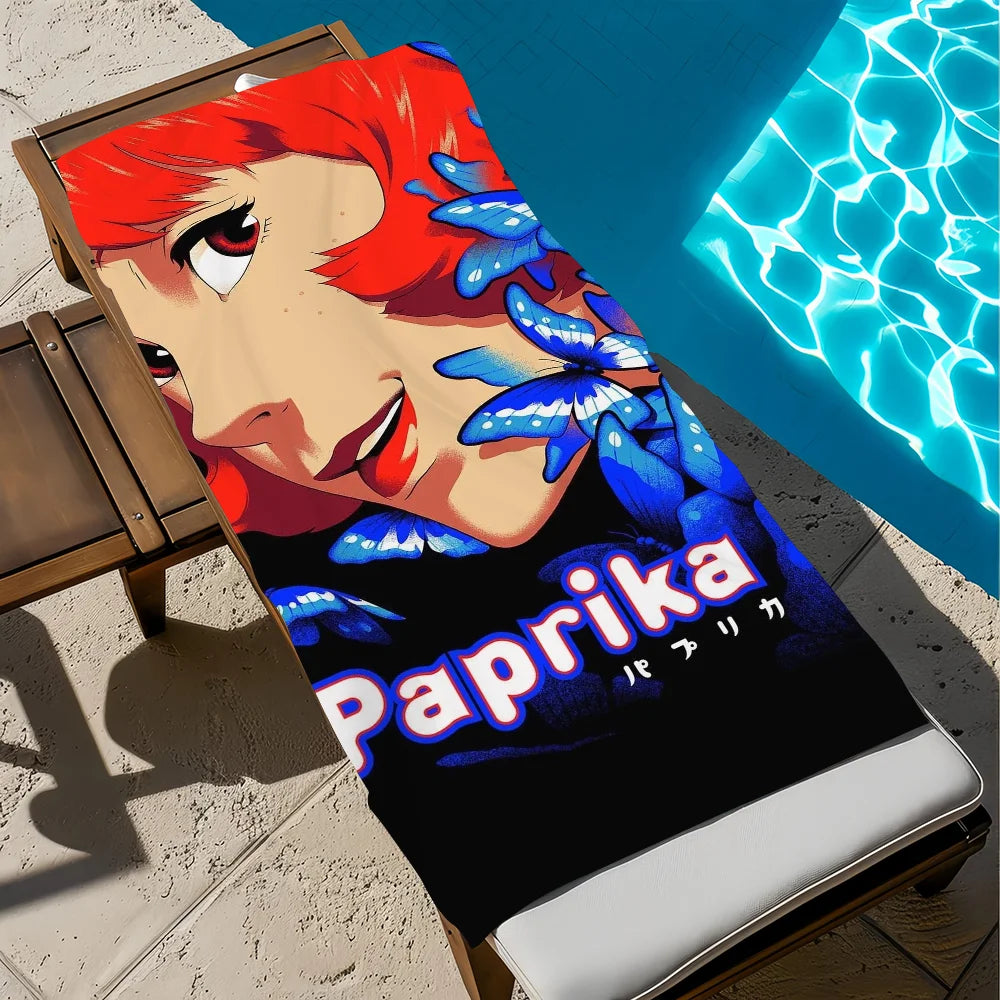 Anime Paprika Quick-Dry Beach Towel | Soft Pool & Travel Towel Quick-Dry Beach Towel Peaceful Pleasures Health and Wellness z4 STJ150x260CM