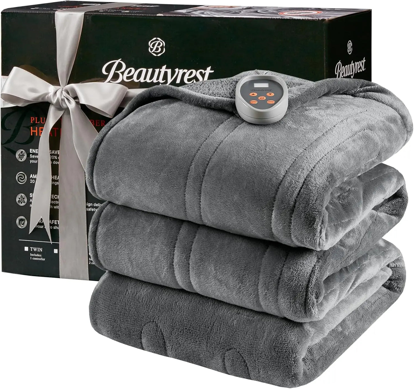 Twin Electric Heated Blanket – Reversible Plush Sherpa, 20 Heat Settings & Auto-Off Peaceful Pleasures Health and Wellness United States