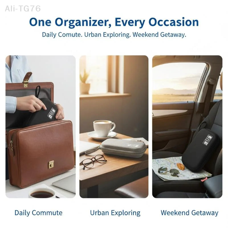 Travel Digital Accessories Organizer Bag | Cables & Chargers