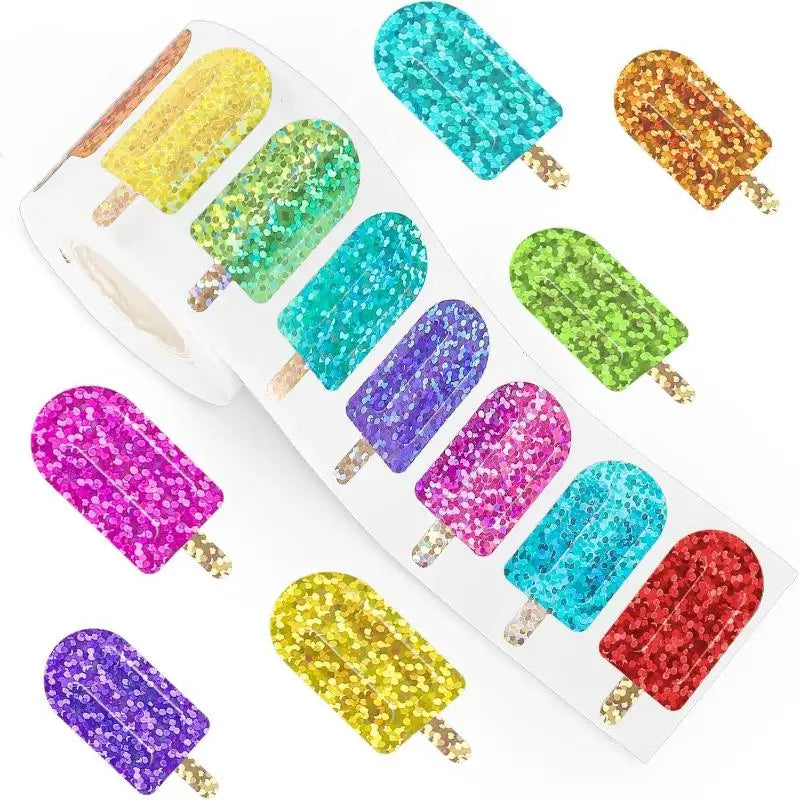 500pcs Glitter Flower Stickers for Party, Scrapbooking & Gifts Craft Stickers Set Peaceful Pleasures Health and Wellness A9