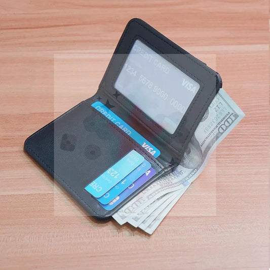 Men's Slim Bifold PU Leather Wallet – Card & Cash Holder Bifold Leather Wallet Oasis Select