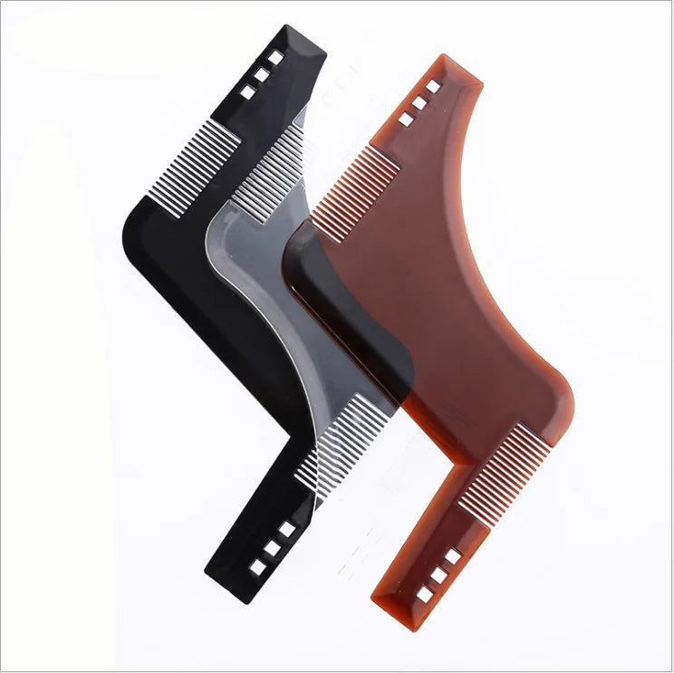 Men's Beard Shaping Template Ruler & Styling Comb Tool