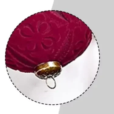 9-Pack Velvet Christmas Ball Ornaments 10cm | Tree & Home Decor