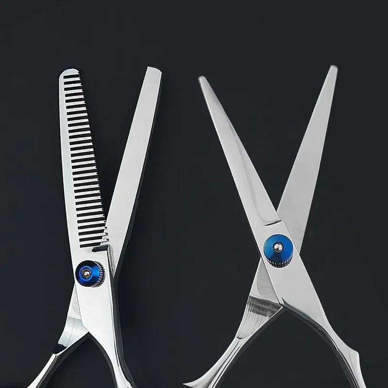Professional Hairdressing Scissors Stainless Steel Cutting Thinning Barber Shear for Home Salon Use Peaceful Pleasures Health and Wellness