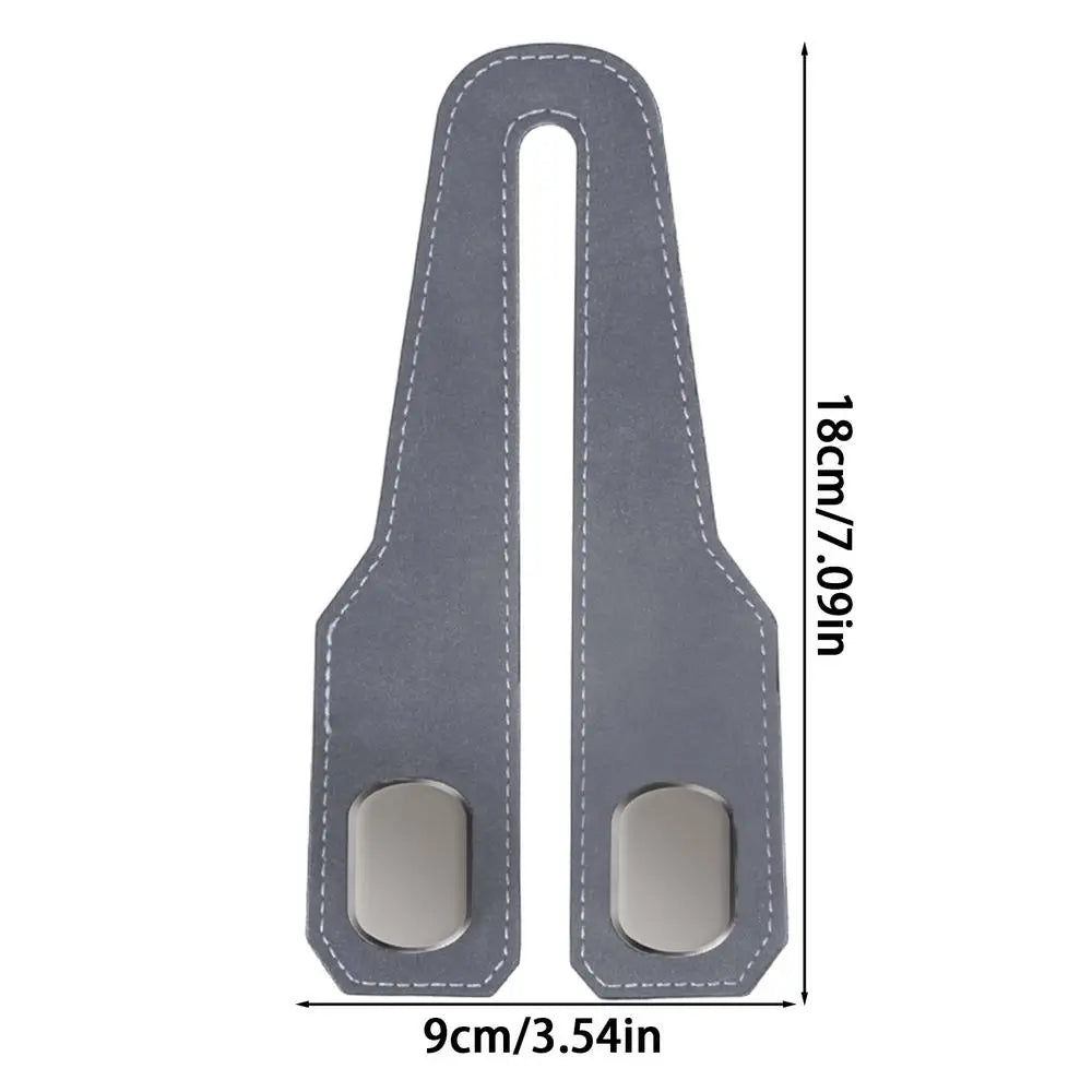 Car Headrest Hooks – PU Leather Back Seat Bag Hanger Organizer