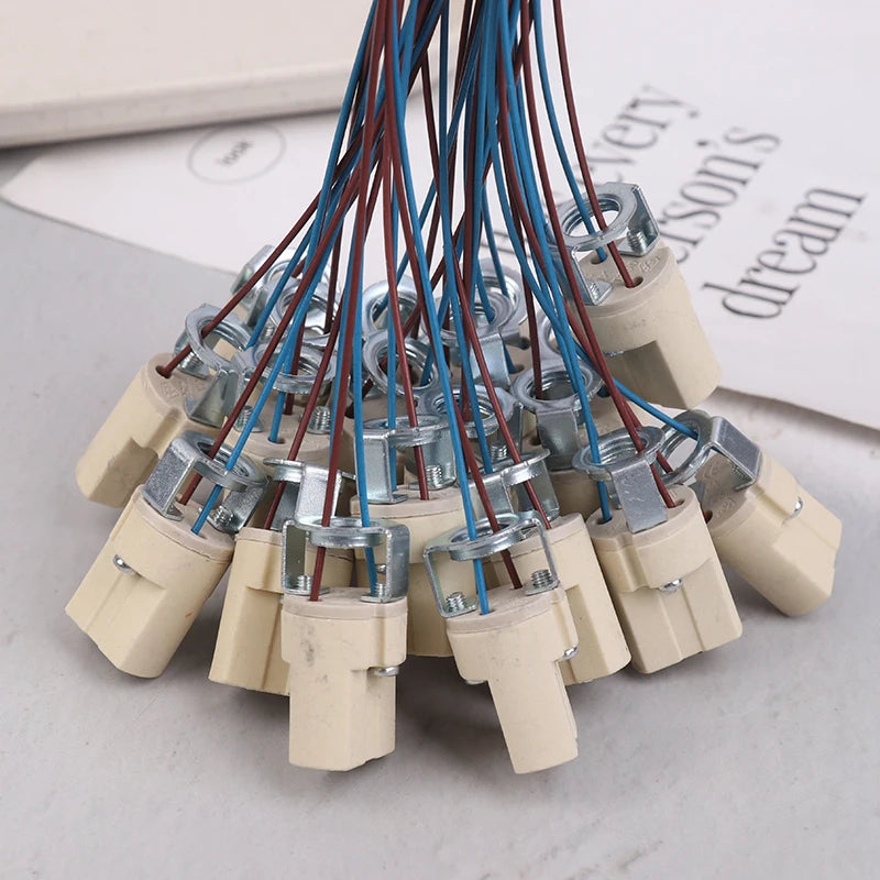 G9 Ceramic Lamp Base Socket for LED & Halogen Bulbs 10/20 Pack Lamp Base Socket Peaceful Pleasures Health and Wellness
