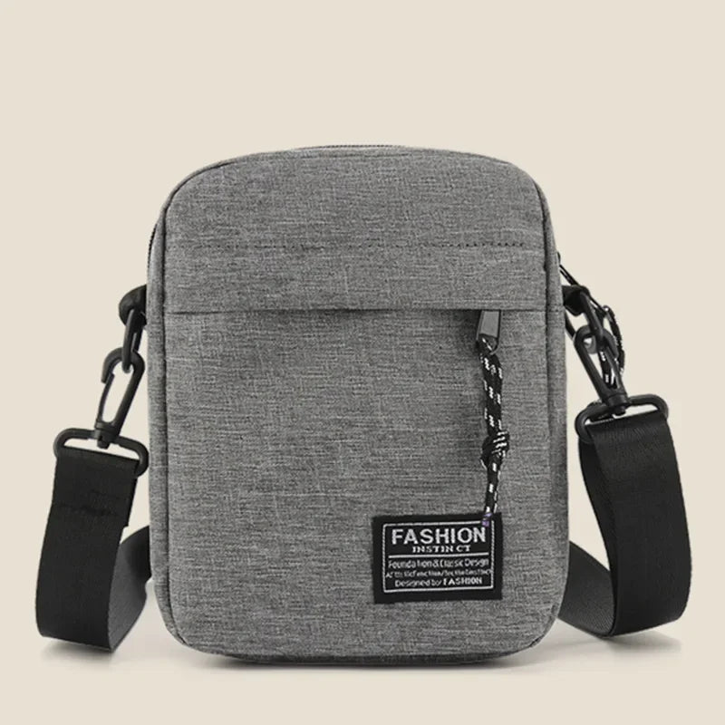 Women's Bag Small Square Bag Diagonal Crossover Oxford Cloth Men's Satchel Fashion Hand Machine Casual Handbags Luggage Bags Peaceful Pleasures Health and Wellness Grey