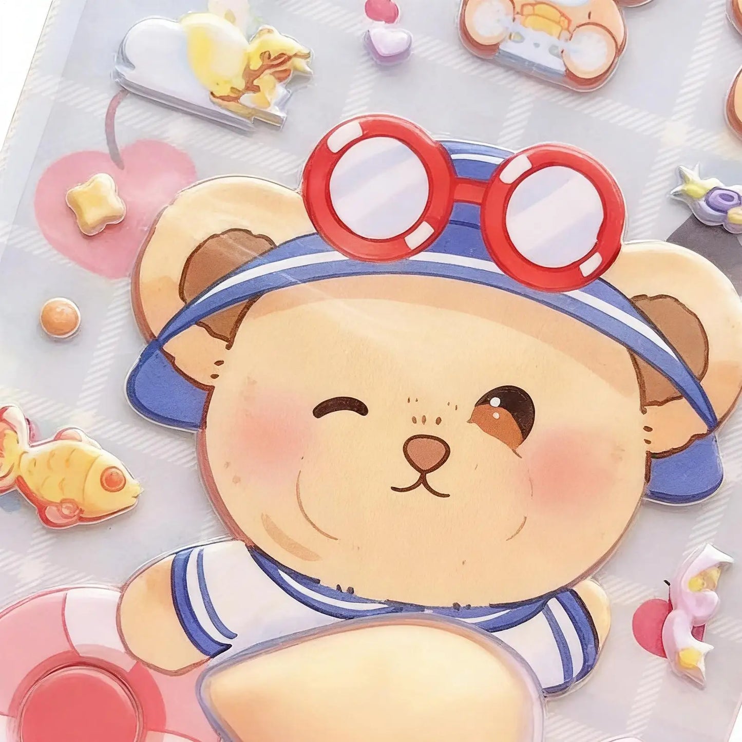3D Squishy Cartoon Animal Stickers – Cute Kids Gift Sheet
