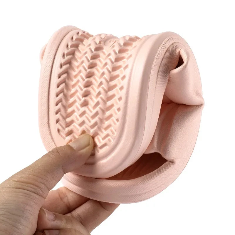 Women's Soft Sole Cloud Slippers Thick Platform Summer EVA Sandals Indoor Outdoor Beach Non-Slip Slippers Peaceful Pleasures Health and Wellness