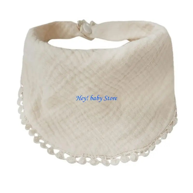 Cotton Gauze Baby Burp Cloth – Adjustable Triangle Bib Newborn