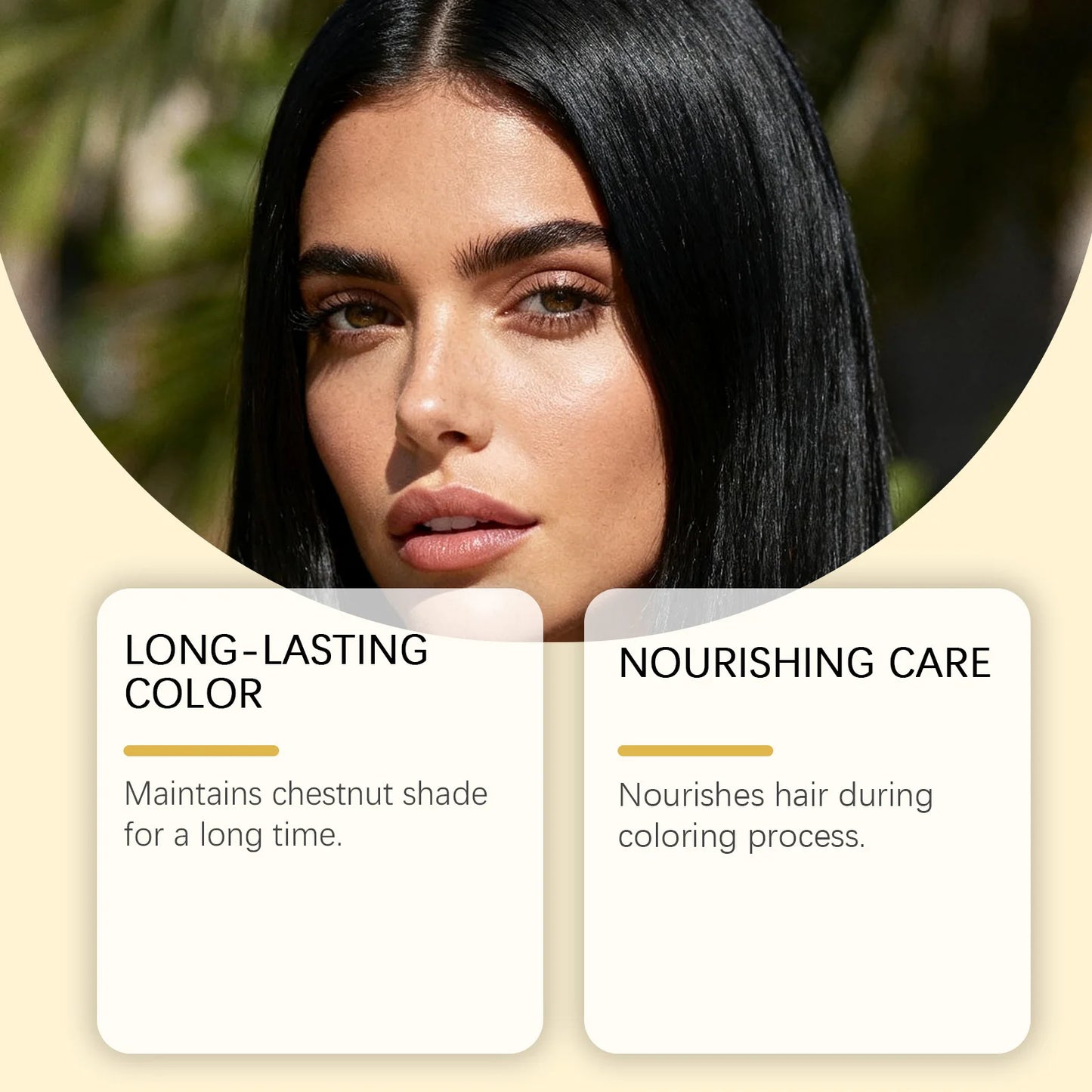 Gleamxi Hair Dye Shampoo | Natural Black & Chestnut Gray Coverage