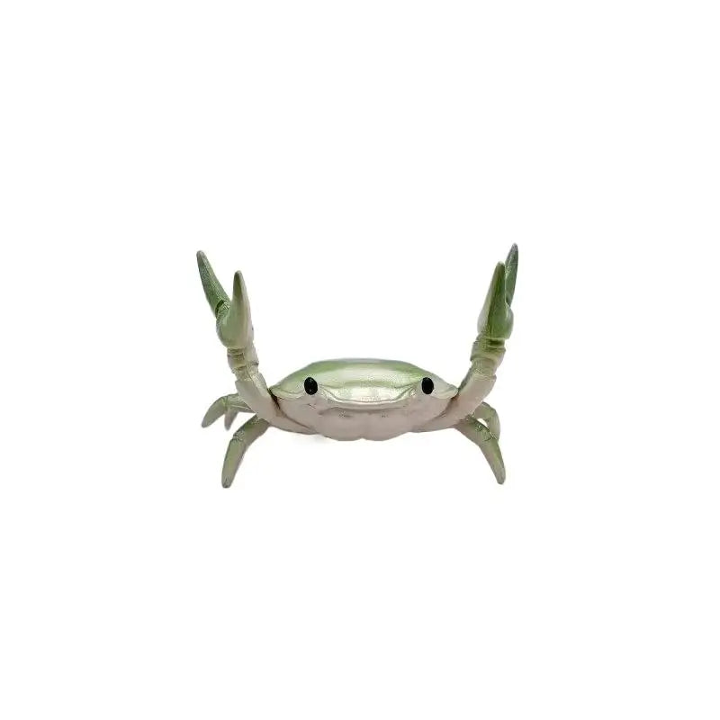 Weightlifting Crab Pen Holder Ornament Creative Personalized Decoration Model Gift Desktop Dislpay Pen Holder Peaceful Pleasures Health and Wellness Green