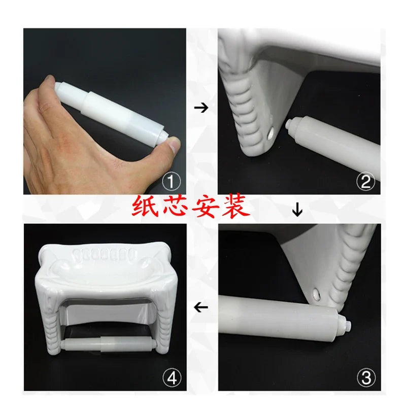 Adjustable Toilet Paper Roll Spindle Replacement Insert