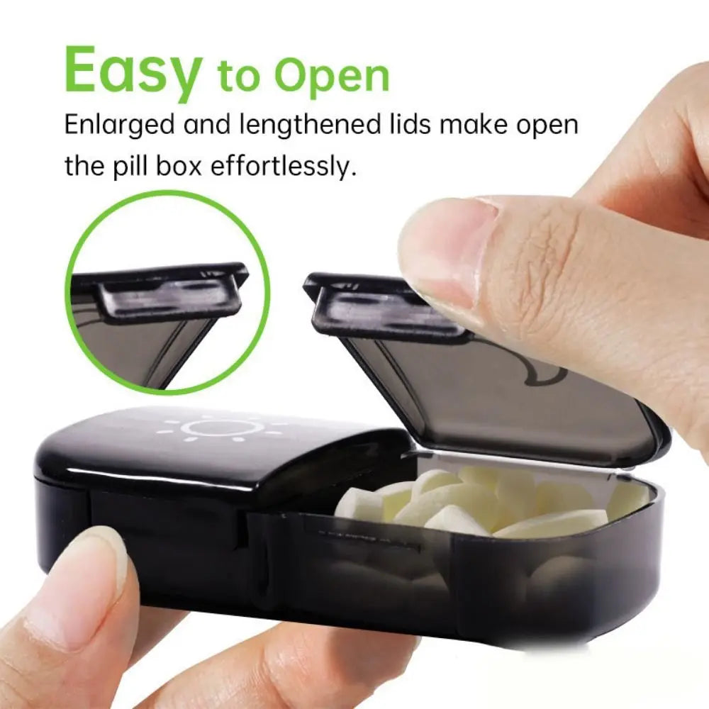 7-Day Weekly Pill Organizer – 21 Sealed Compartments, Portable