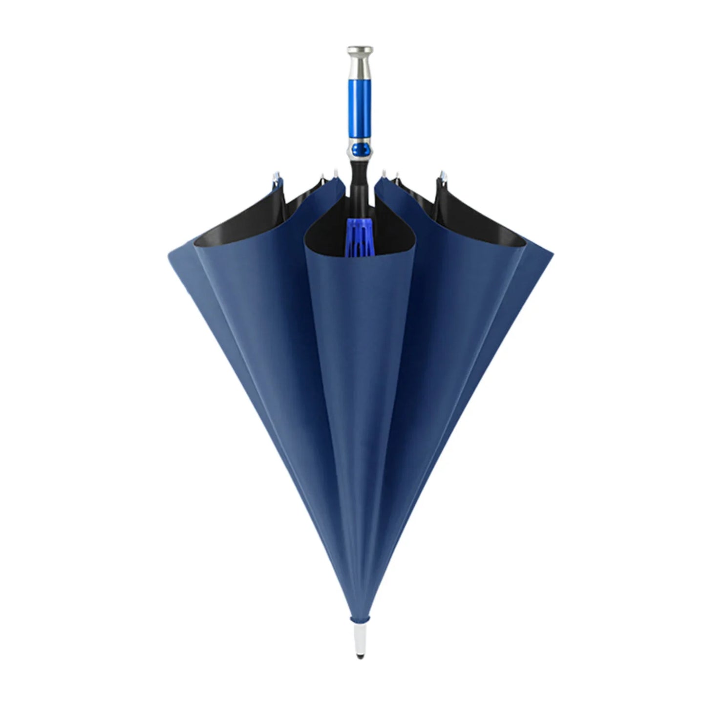 PEAKINBAGS Double Layer UV Auto Open Long Handle Umbrella