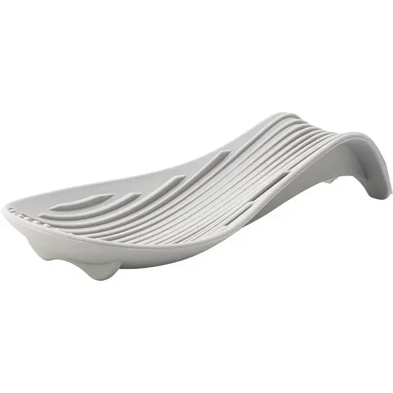 1/3Pcs Silicone Insulated Spoon Holder Heat Resistant Placemat Spoon Holder Cutlery Shelving Kitchen Tools Placemat Peaceful Pleasures Health and Wellness light gray