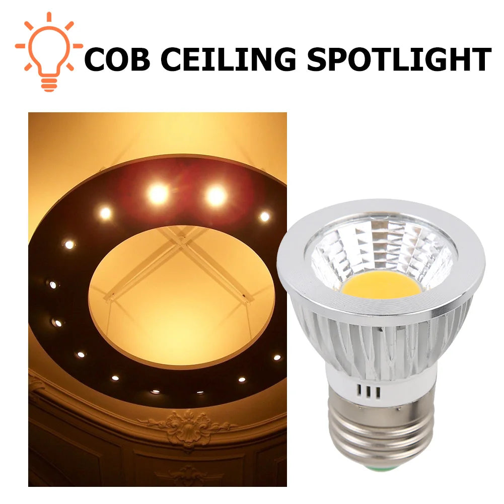 COB Spotlight 9W LED Bulb E27 – Warm & Cool White Home Light LED Light Bulb Peaceful Pleasures Health and Wellness