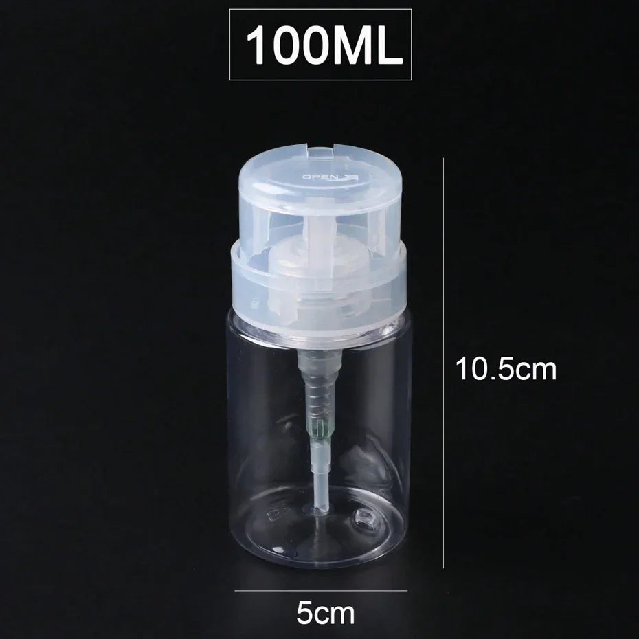 MDUG 100ml Refillable Press Pump Bottle | Nail Polish Remover